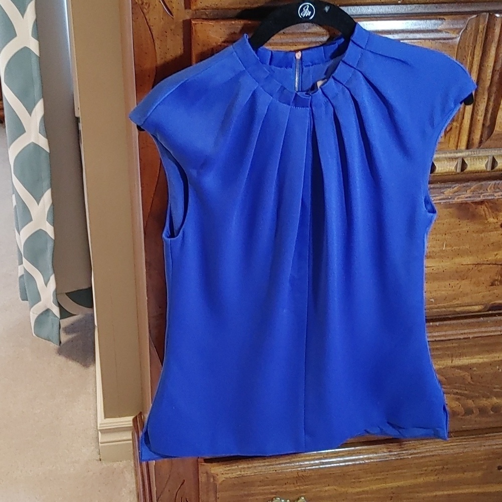 NWOT TED BAKER REELA CREPE SLEEVELESS TOP SIZE 1 - Picture 2 of 8